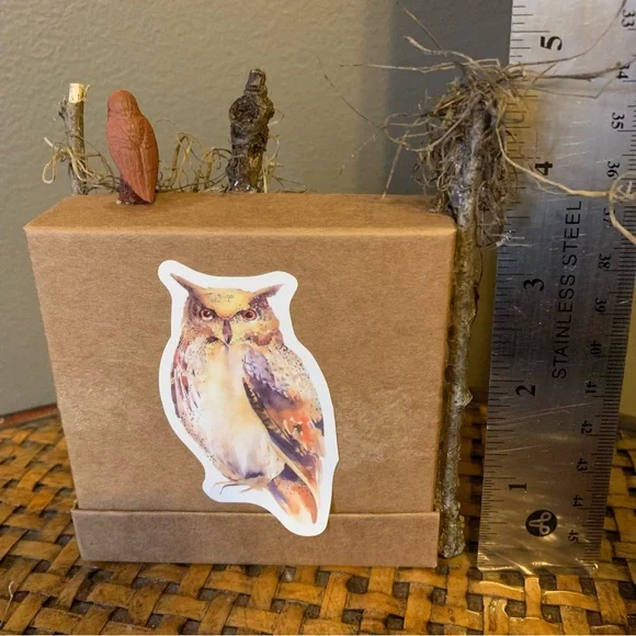 Swamp Forest Alligator Owl Moss Trees Miniature Bookshelf Diorama, Book Nook - Picture 6 of 6